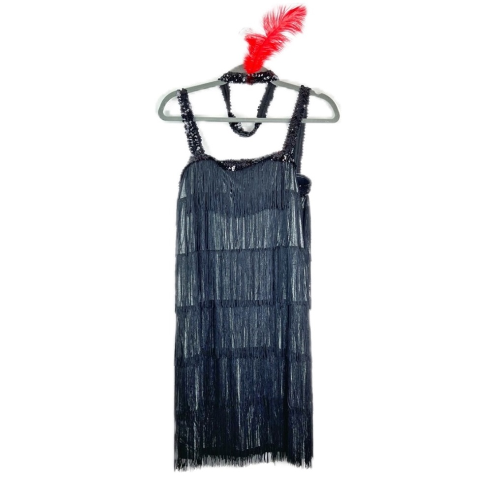 🆕 Flappers/ Roaring 20s Dress w/ Headband Costume [New Without Tags] Size L